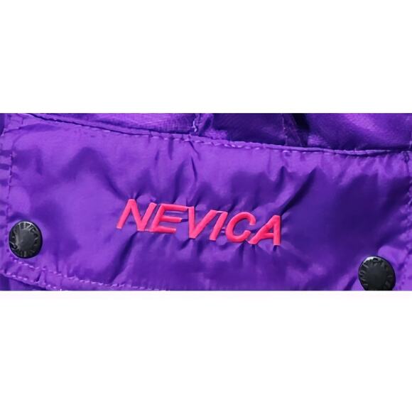 Vintage 90s NEVICA Ski Jacket Women’s Size 10 Purple & Neon Pink Retro Snow Coat - Picture 4 of 16